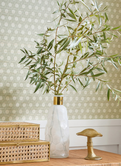 Thibaut Tapete Pergola - Green