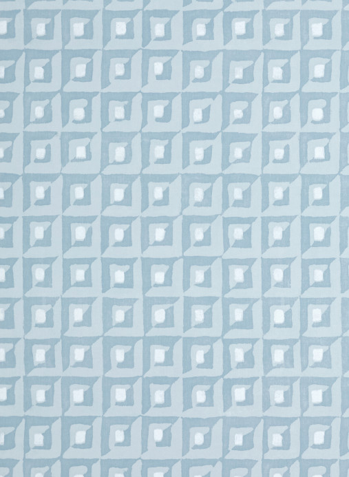 Thibaut Tapete Square Dance - Light Blue