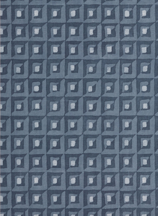 Thibaut Tapete Square Dance - Navy