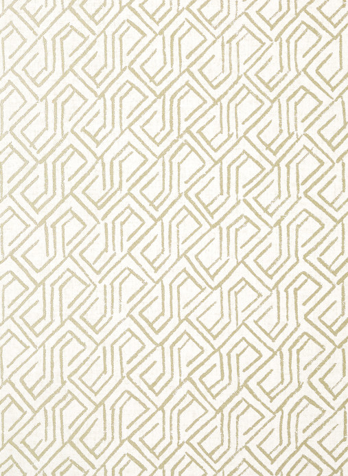 Thibaut Carta da parati Tortona - Metallic Gold/ Cream