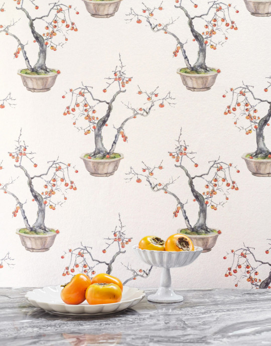 Cole & Son Carta da parati Kaki Persimmon