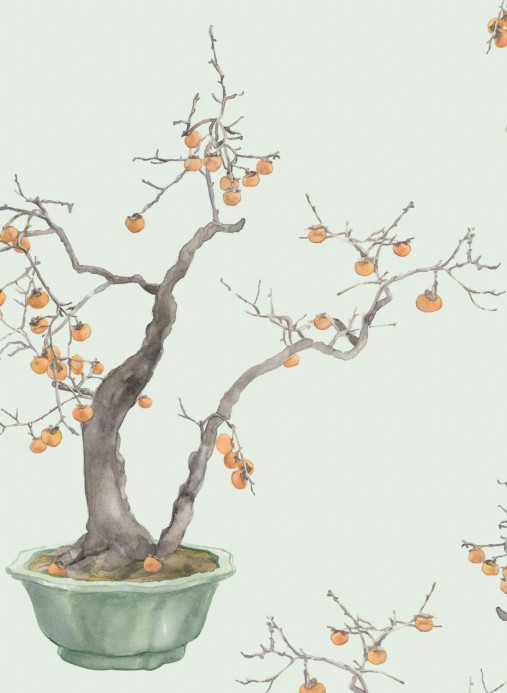 Cole & Son Papier peint Kaki Persimmon - Jade Green/ Marigold