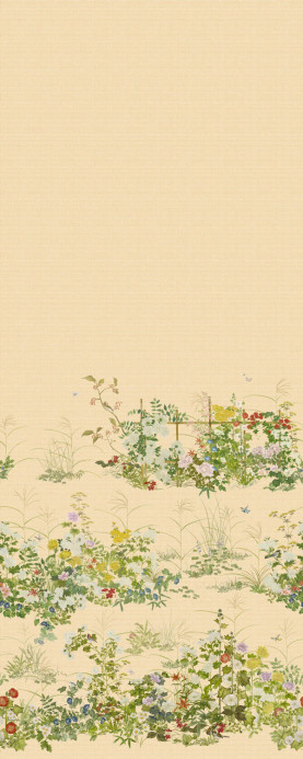 Cole & Son Tapete Scenic Flora - Japanese Paperweave - Gold