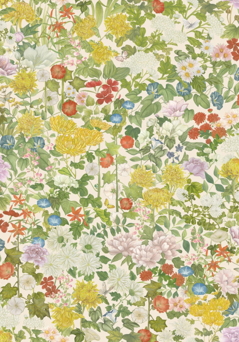 Cole & Son Papier peint Flora Province - Neutral