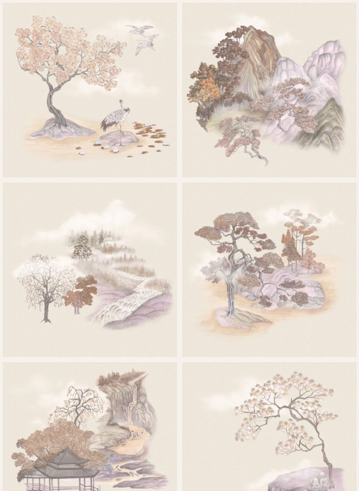 Cole & Son Tapete Tile Toile - Autumnal