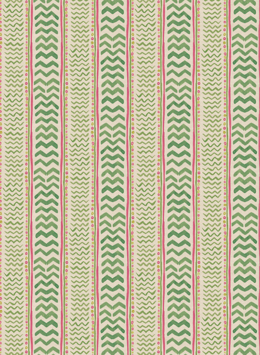GP & J Baker Tapete Wriggle Room - Green/ Pink