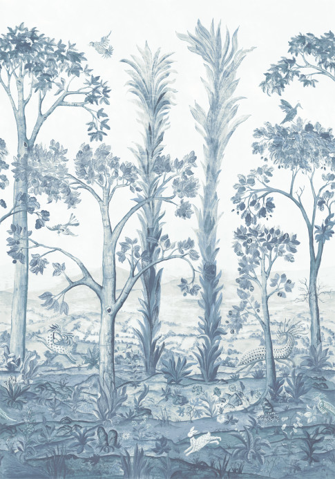 GP & J Baker Wandbild Tall Trees - Delft Blue