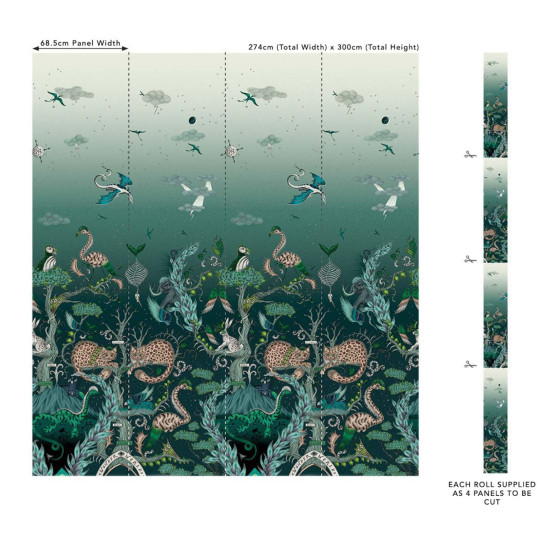 Clarke & Clarke Tapete Highland Wonder - Lagoon