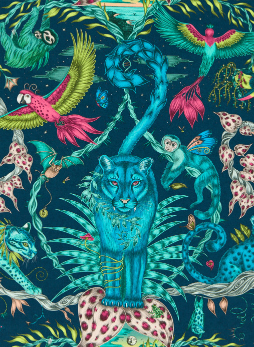 Clarke & Clarke Tapete Bosque Dreams - Navy