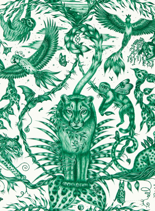 Clarke & Clarke Tapete Bosque Dreams - Seafoam