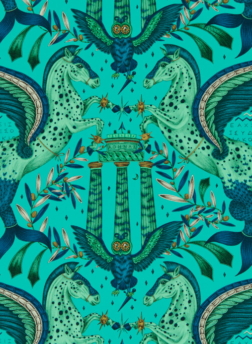 Clarke & Clarke Papier peint Odyssey Mythos - Peacock