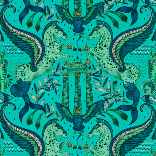 Clarke & Clarke Papier peint Odyssey Mythos - Peacock