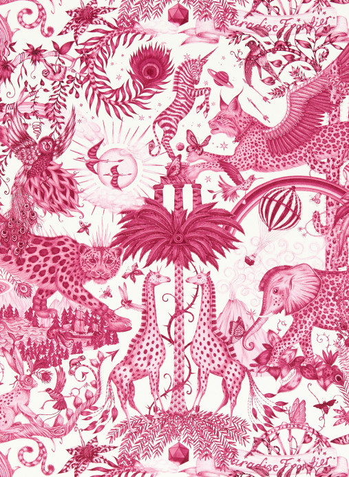 Clarke & Clarke Tapete Paradise Lost - Berry
