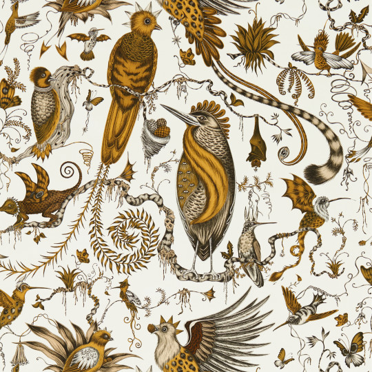 Clarke & Clarke Tapete Quetzal - Gold