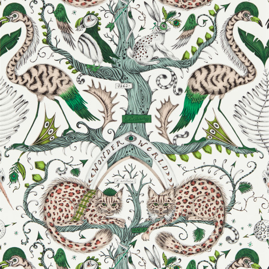 Clarke & Clarke Tapete Wonder World - Emerald