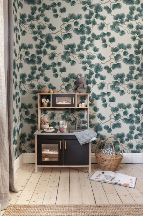 Sandberg Wallpaper Pine - Green