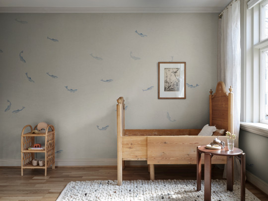 Sandberg Mural Hav - Misty Blue