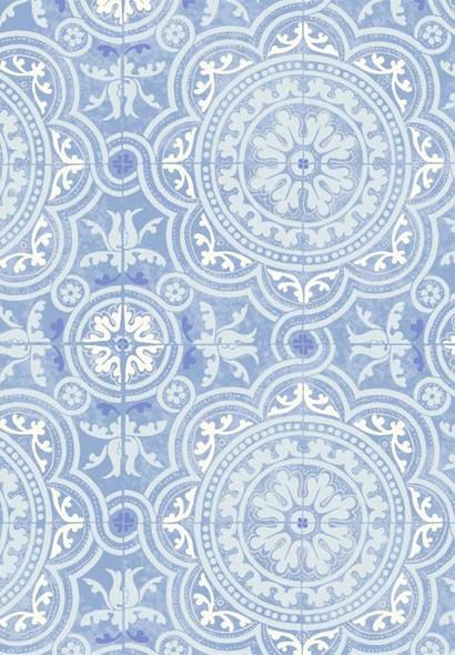Piccadilly - Designtapete von Cole & Son - Soft Blue
