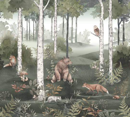 BoråsTapeter Papier peint panoramique Wild Forest - 6943