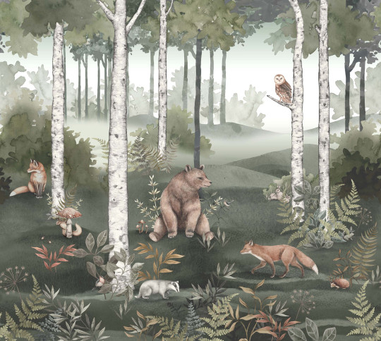 BoråsTapeter Mural Wild Forest