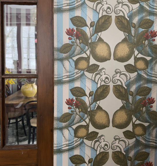 Studio Lisa Bengtsson Wallpaper Limoncello Stripes