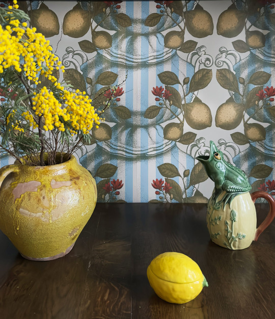 Studio Lisa Bengtsson Wallpaper Limoncello Stripes