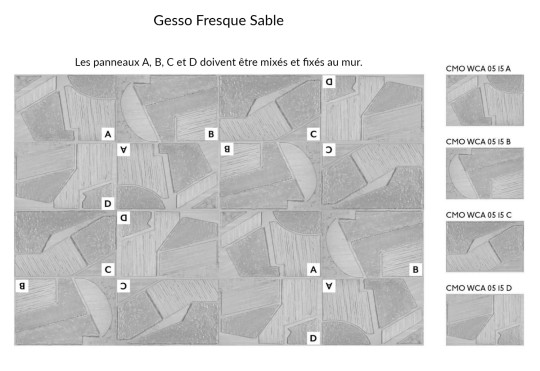 CMO Paris Carta da parati Gesso Fresque - Sable A
