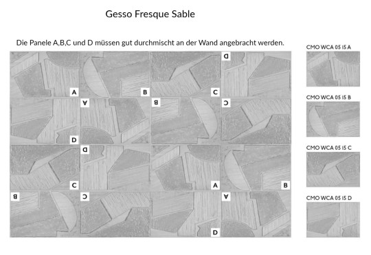 CMO Paris Carta da parati Gesso Fresque - Sable A