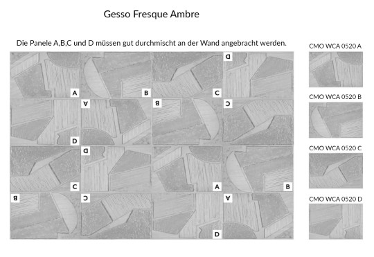CMO Paris Wallpaper Gesso Fresque - Ambre A