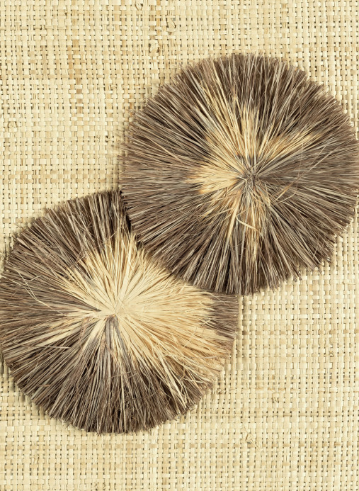 CMO Paris Tapete Raphia Lotus - Terre