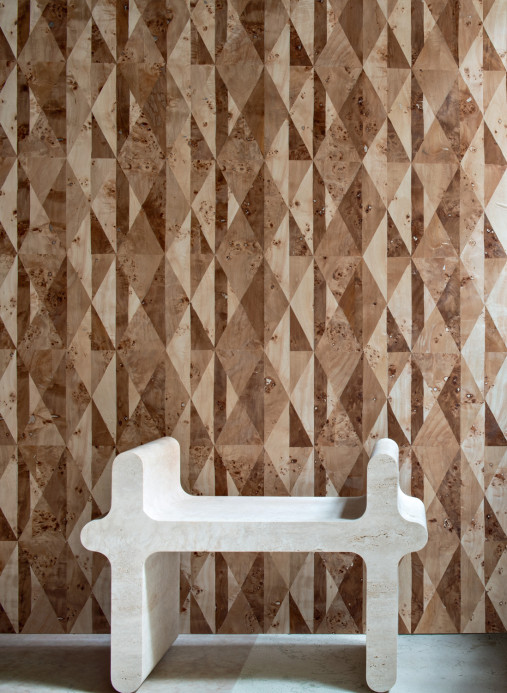 CMO Paris Wallpaper Bois Marbré Arlequin