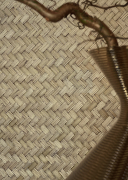 CMO Paris Tapete Bambou Grand Chevron - Fumé