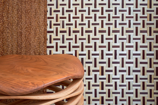 CMO Paris Tapete Bambou Bi-Couleur - Naturel Tabac