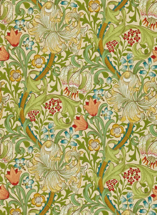 Morris & Co Tapete Golden Lily - Pale Biscuit