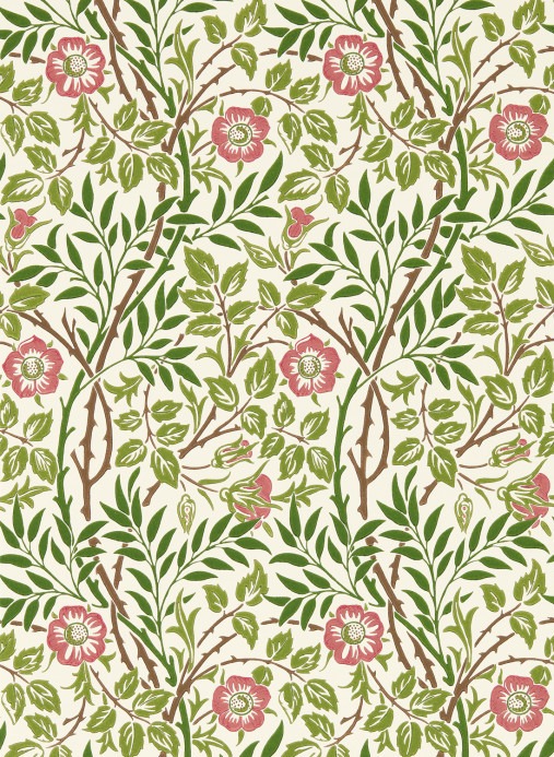 Morris & Co Tapete Sweet Briar - Boughs/ Rose