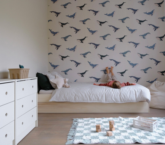 studio ditte Wallpaper Whale / Walvis