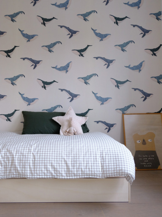 studio ditte Wallpaper Whale / Walvis
