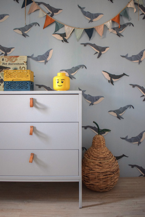 studio ditte Wallpaper Whale / Walvis