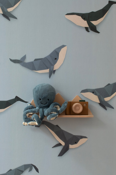 studio ditte Wallpaper Whale / Walvis