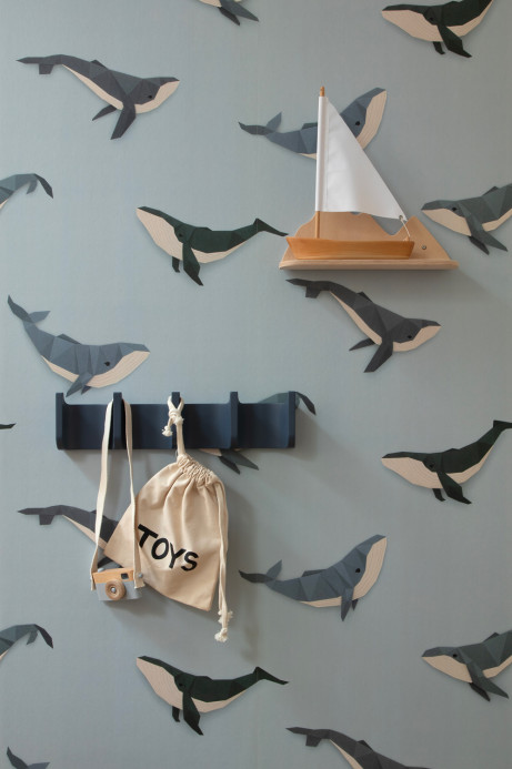 studio ditte Wallpaper Whale / Walvis