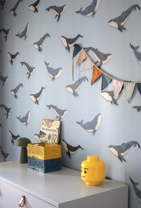 studio ditte Wallpaper Whale / Walvis