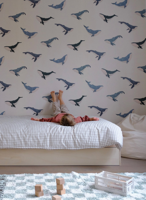 studio ditte Wallpaper Whale / Walvis