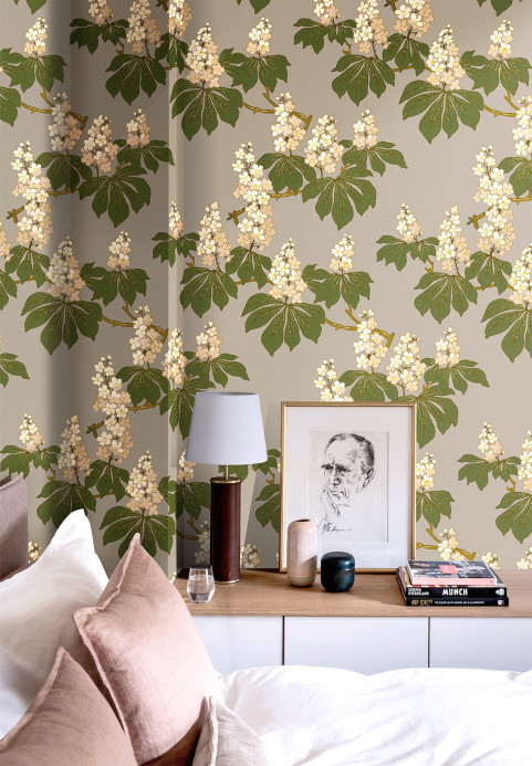 Isidore Leroy Tapete Marronnier - Original