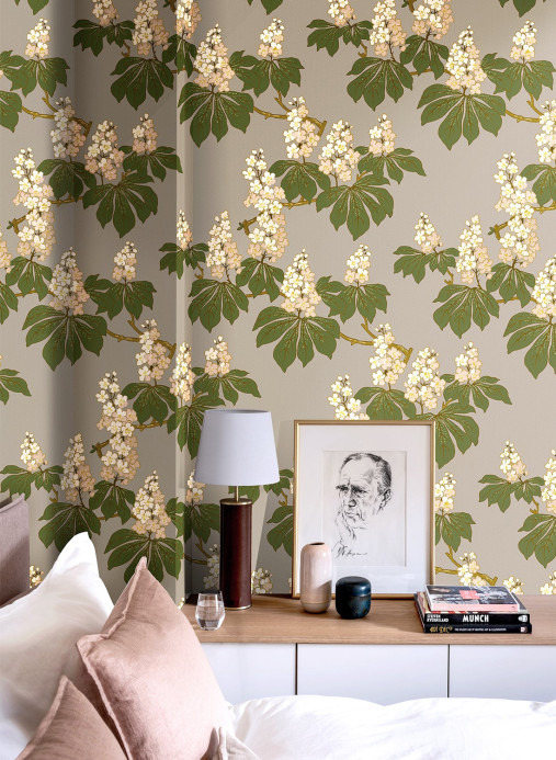 Isidore Leroy Tapete Marronnier