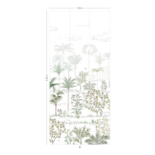 Isidore Leroy Carta da parati Sur la route de Samarcande - Naturel Panel C