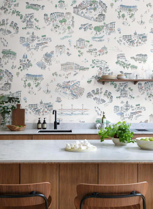 Isidore Leroy Wallpaper Bordeaux en Fête