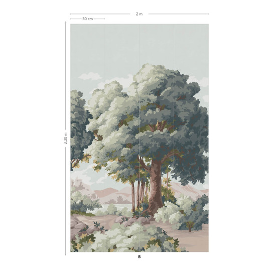 Isidore Leroy Wallpaper Vallée des Peintres - Original Panel B