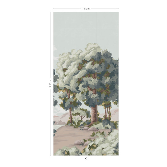 Isidore Leroy Tapete Vallée des Peintres - Original Panel C