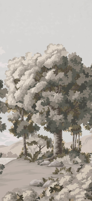 Isidore Leroy Tapete Vallée des Peintres - Verdure Panel C