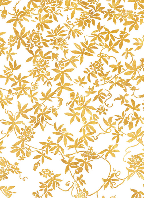 Isidore Leroy Tapete Passiflores - Blanc